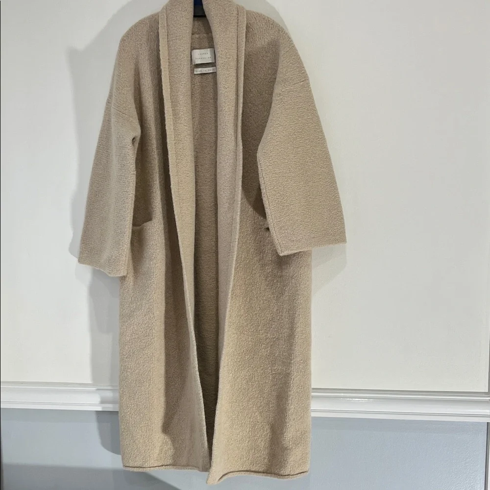 Lauren Manoogian Women's Tan Coat - Picture 11 of 14